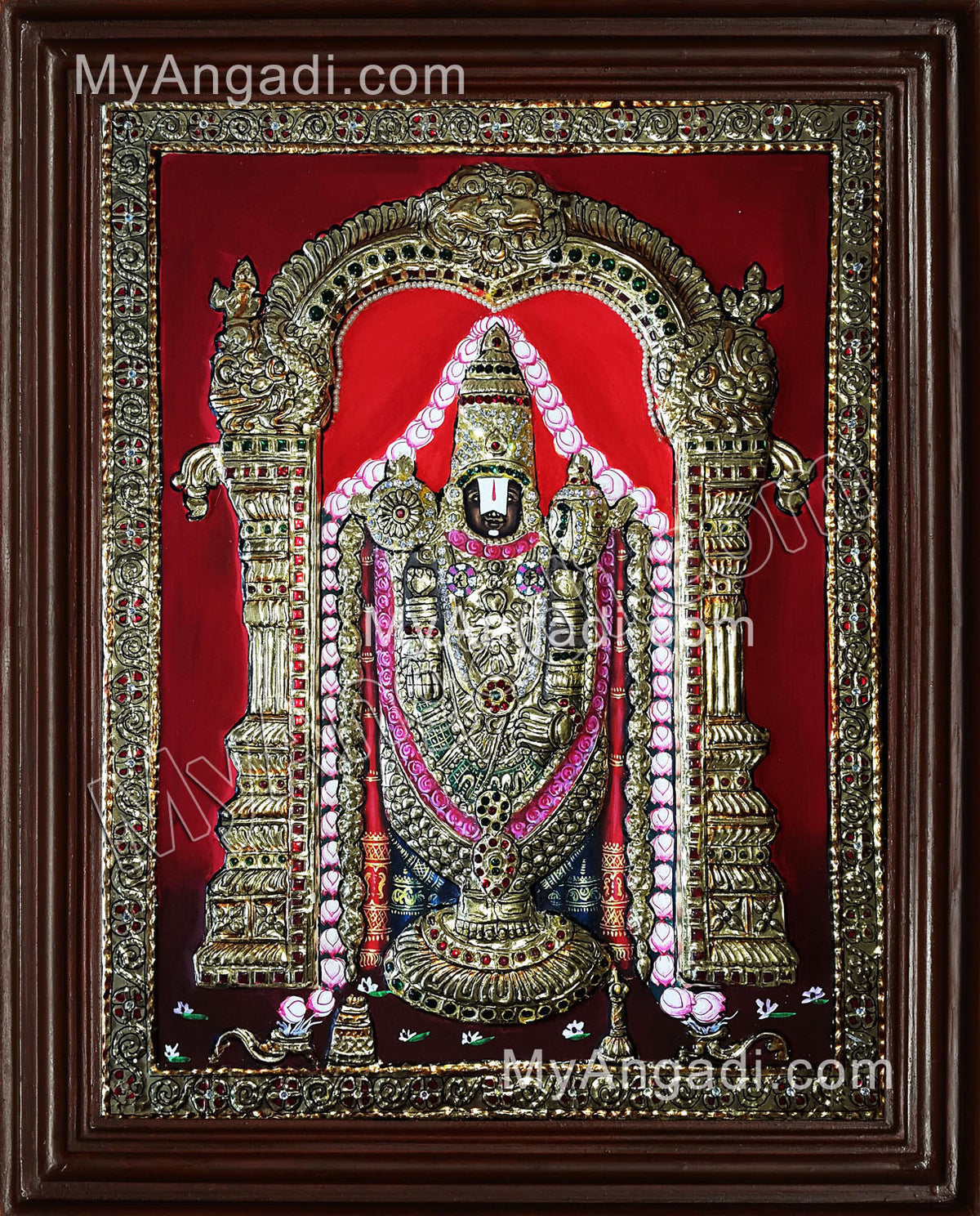 Thirupathi Venkatachalapathi Tanjore Painting