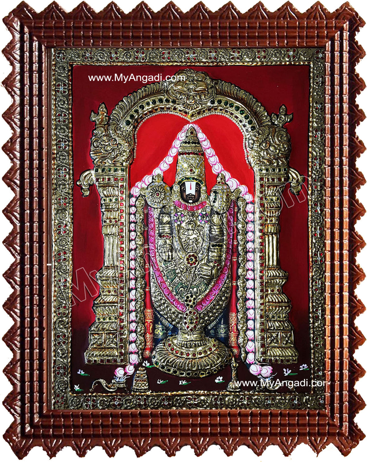 Thirupathi Venkatachalapathi Tanjore Painting