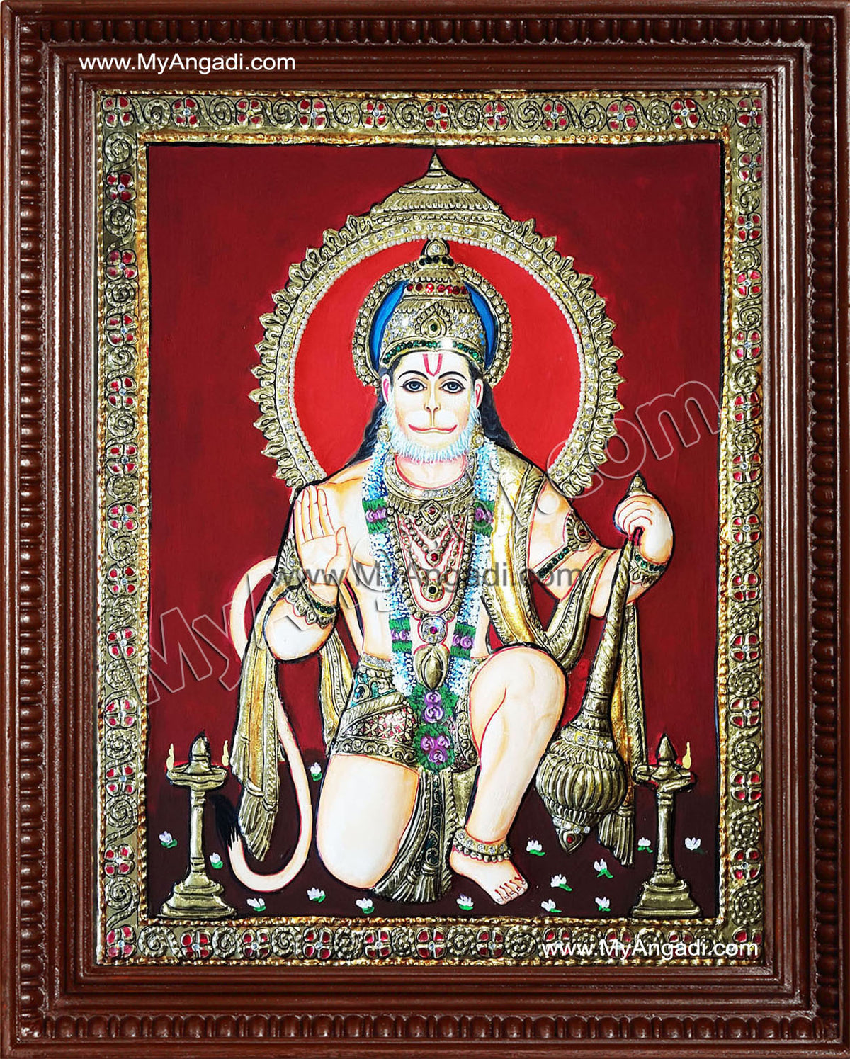 Hanuman Tanjore Painting