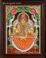 Gajalakshmi Tanjore Painting