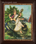 Saraswathi Tanjore Painting