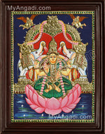 Gajalakshmi Tanjore Painting