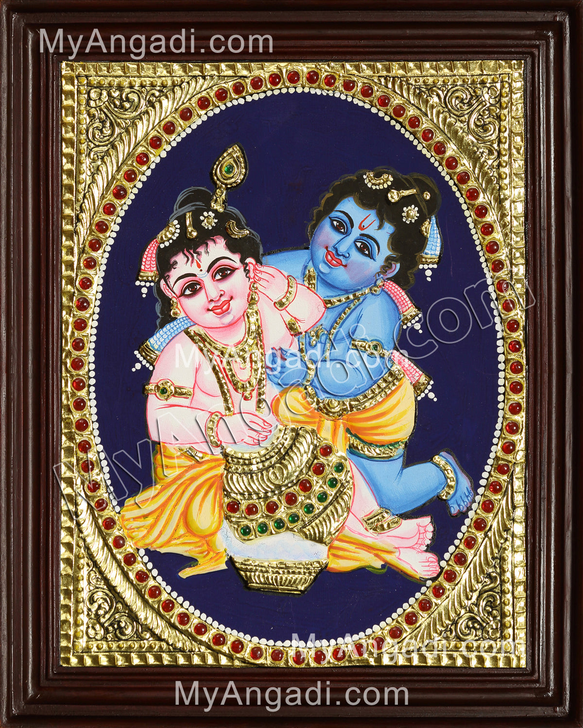 Balaram Krishna Tanjore Painting