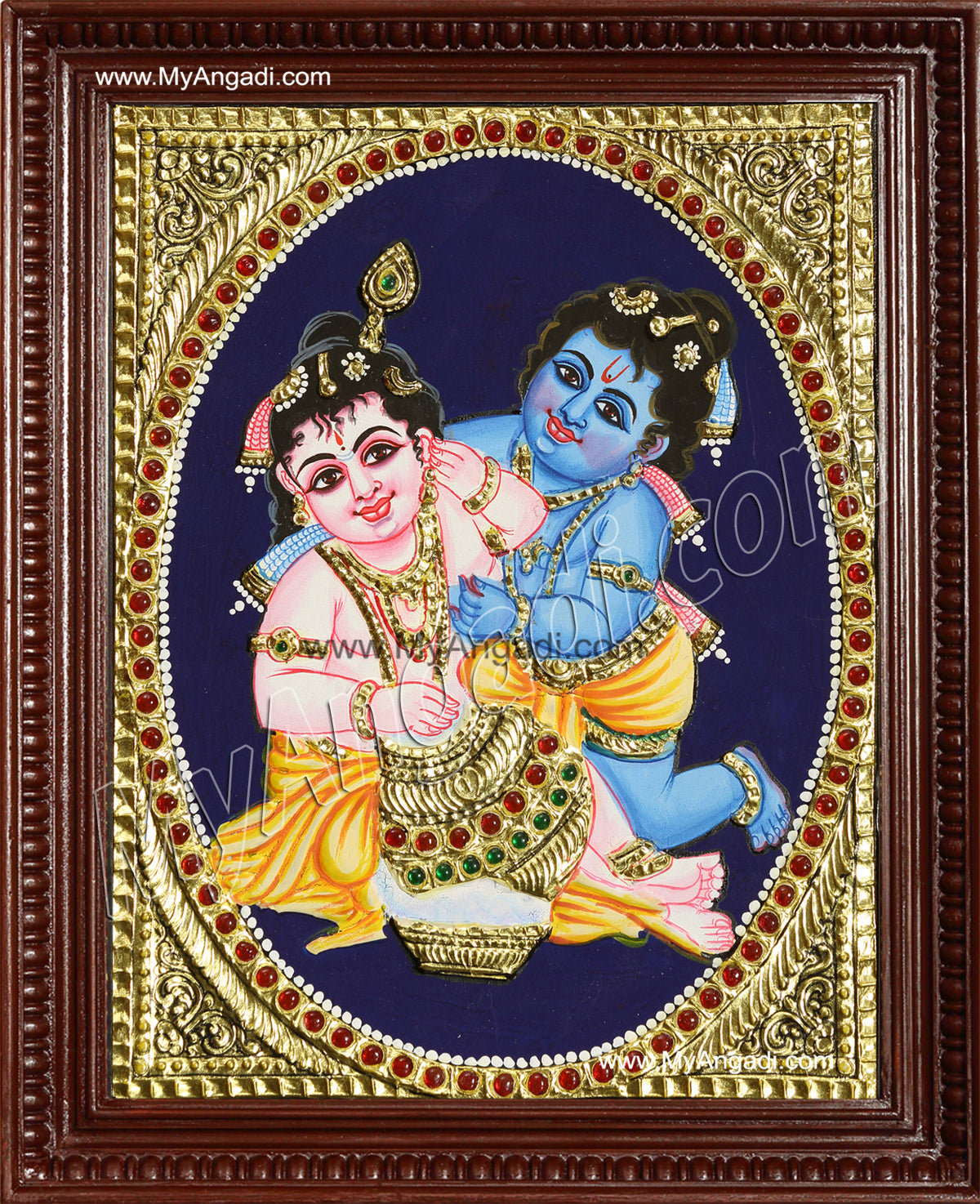 Balaram Krishna Tanjore Painting