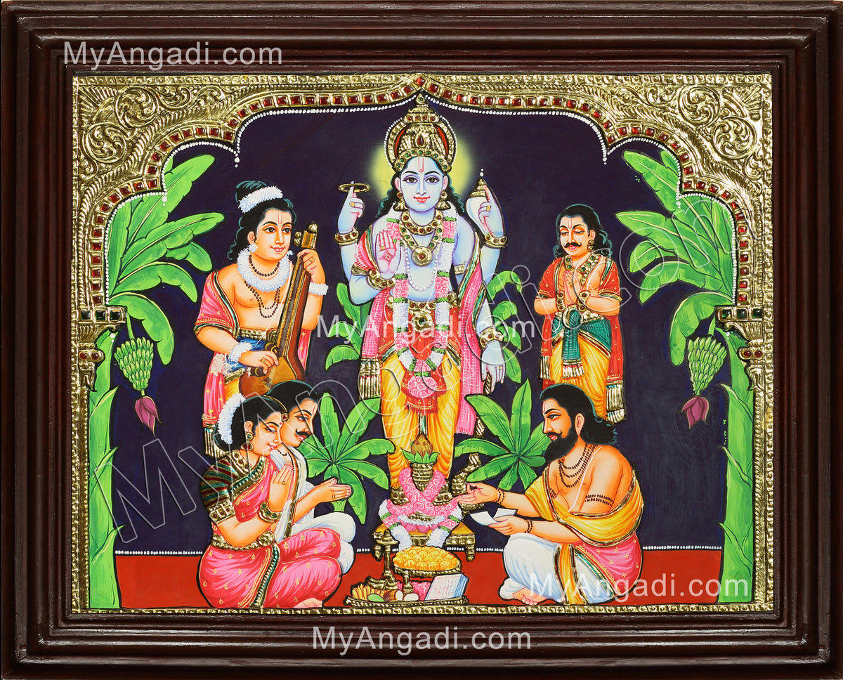 Sathyanarayana Tanjore Painting