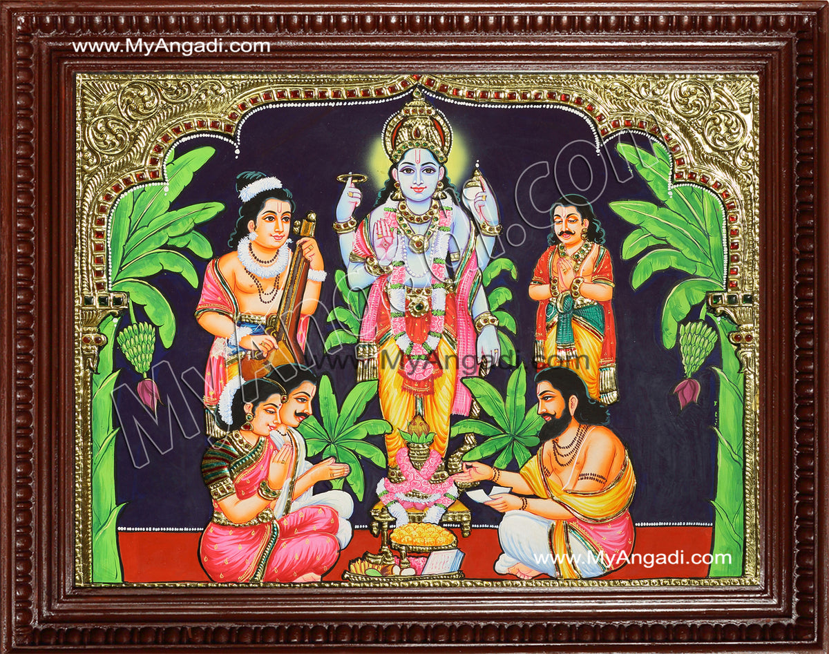 Sathyanarayana Tanjore Painting