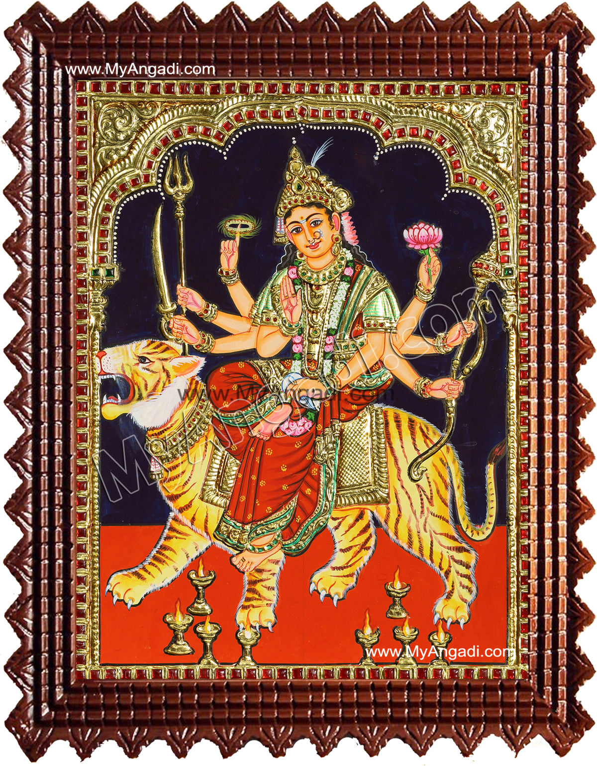 Durgai Tanjore Painting