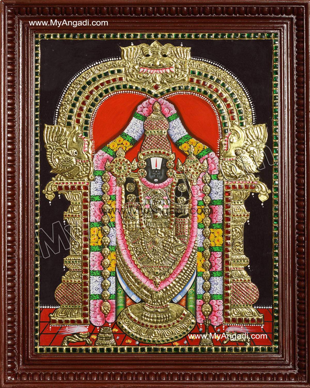 Thirupathi Venkatachalapathi Tanjore Painting
