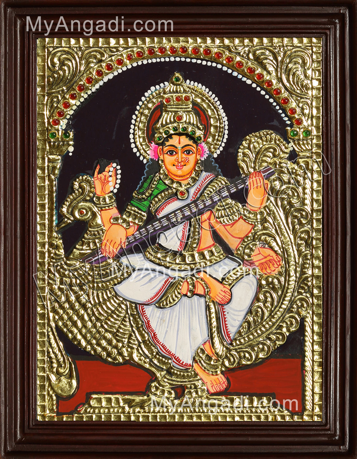 Saraswathi Tanjore Painting
