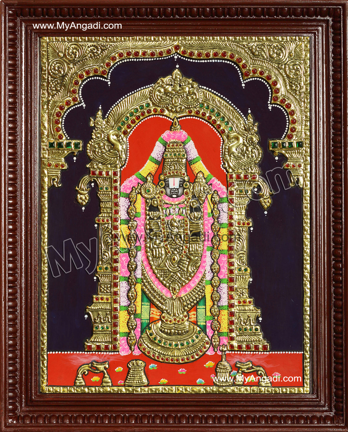 Thirupathi Venkatachalapathi Tanjore Painting