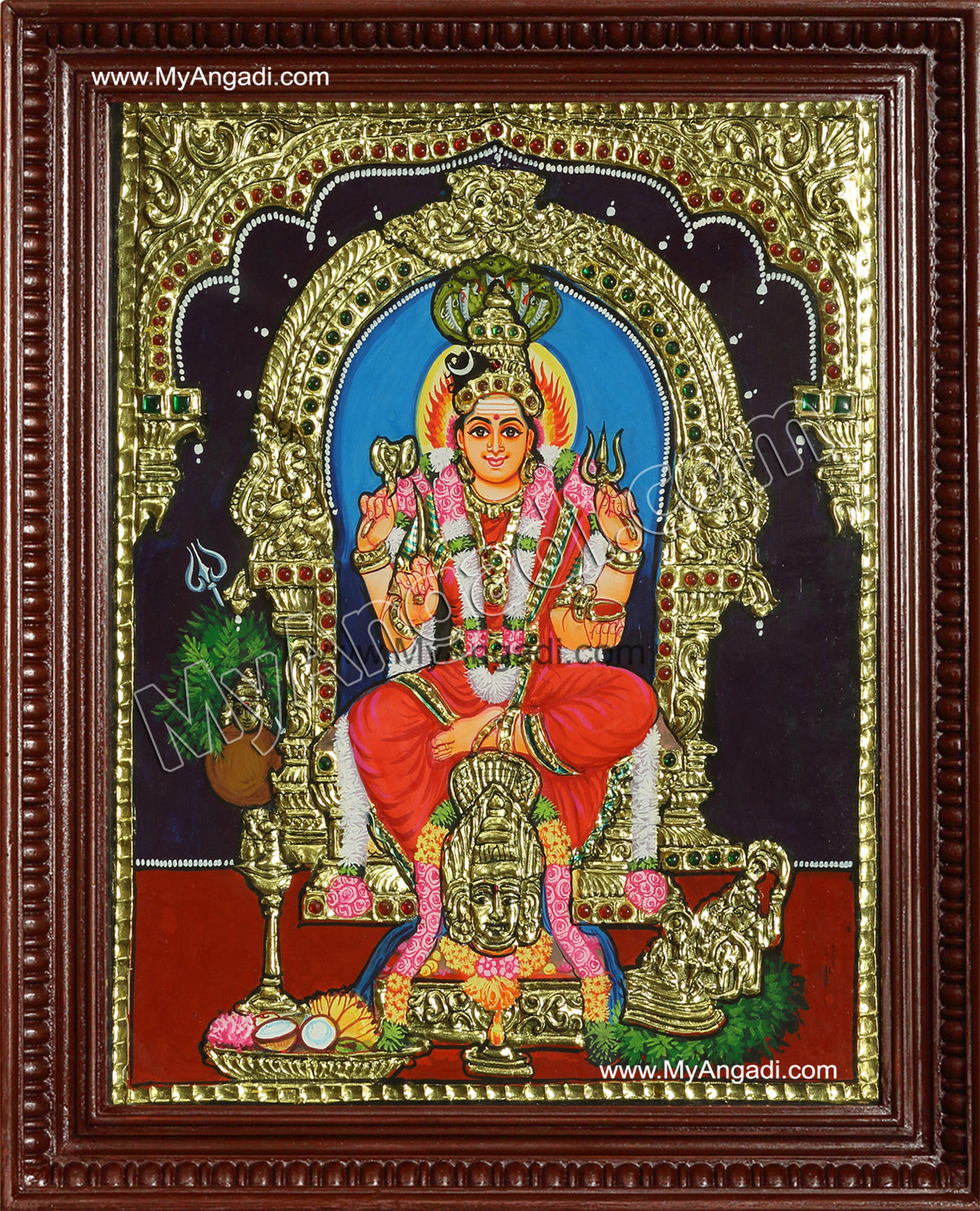 Karumaariamman Tanjore Painting