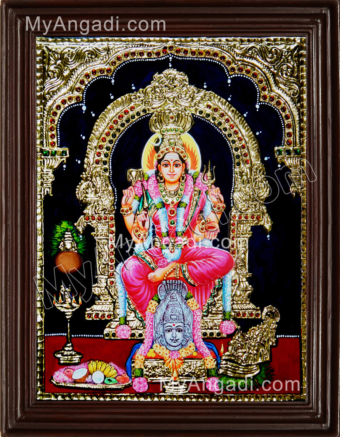 Karumaariamman Tanjore Painting