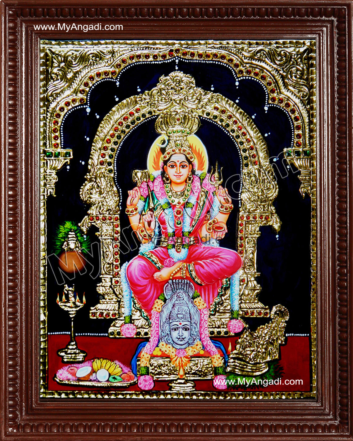 Karumaariamman Tanjore Painting