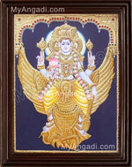 Garudan Vishnu Tanjore Painting