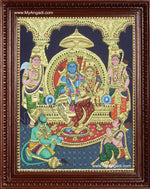Lord Ramar with Sitadevi Tanjore Painting