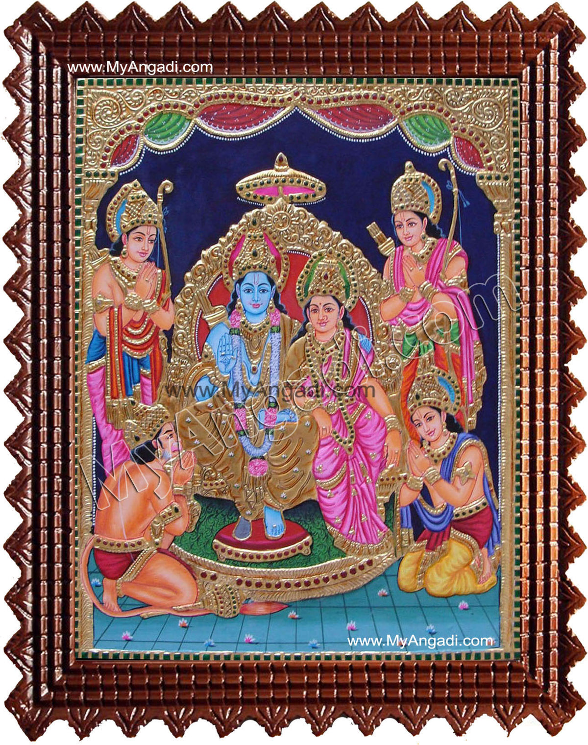 Ramar Durbar Tanjore Painting