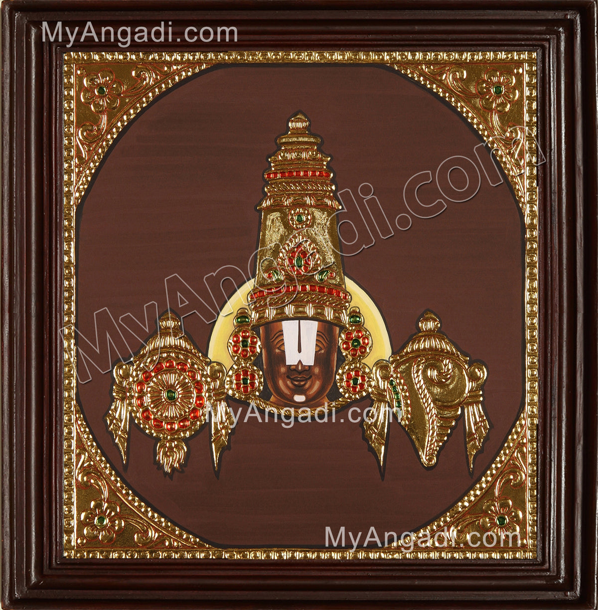 Face Venkateswaran Tanjore Painting