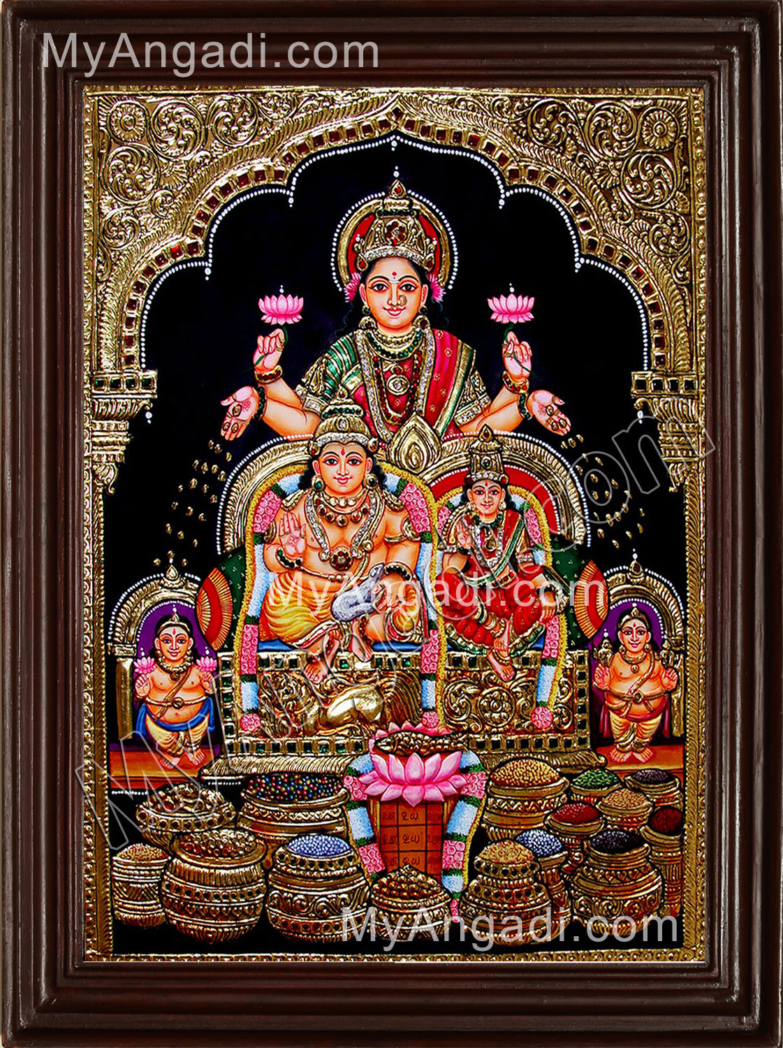 Kubera Lakshmi Tanjore Painting