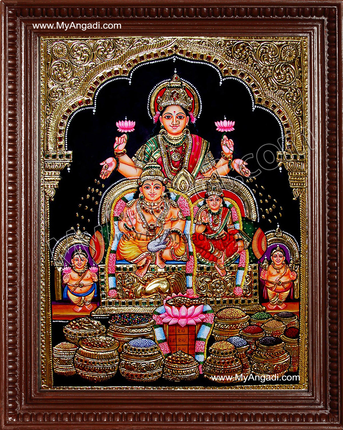 Kubera Lakshmi Tanjore Painting