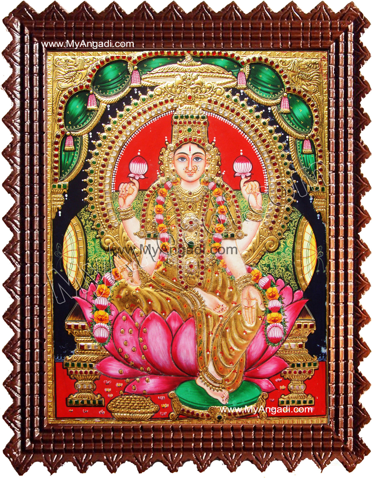 Iswarya Lakshmi Tanjore Painting
