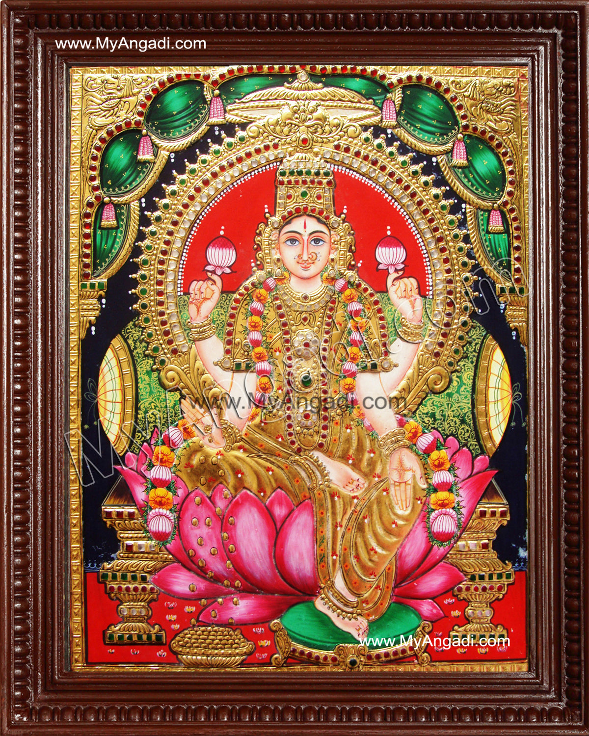 Iswarya Lakshmi Tanjore Painting
