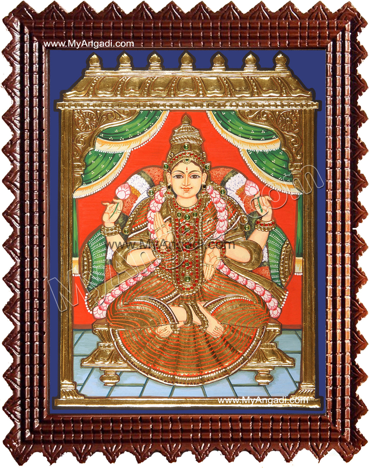 Iswarya Lakshmi Tanjore Painting
