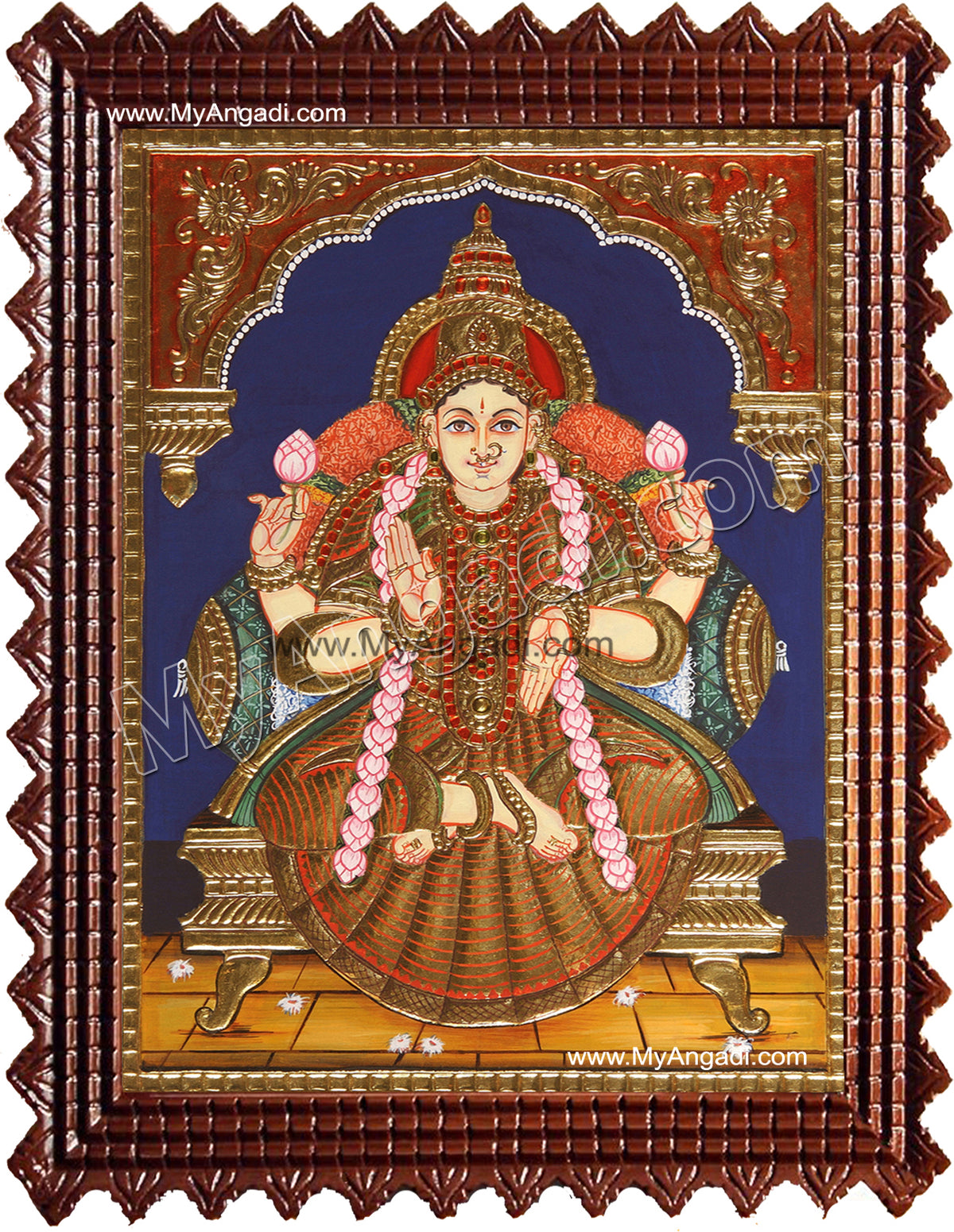 Iswarya Lakshmi Tanjore Painting