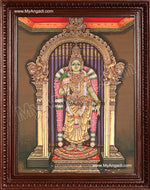 Madurai Meenatchi Amman Tanjore Painting