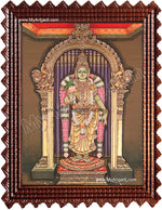 Madurai Meenatchi Amman Tanjore Painting