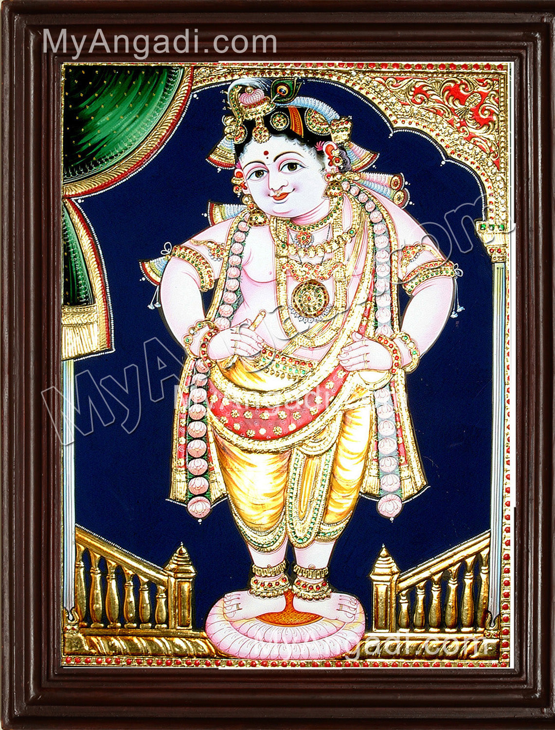Vittobha Krishna Tanjore Painting