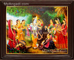 Radha Krishna with Gobiyar Tanjore Painting