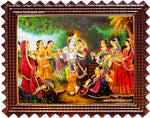 Radha Krishna with Gobiyar Tanjore Painting