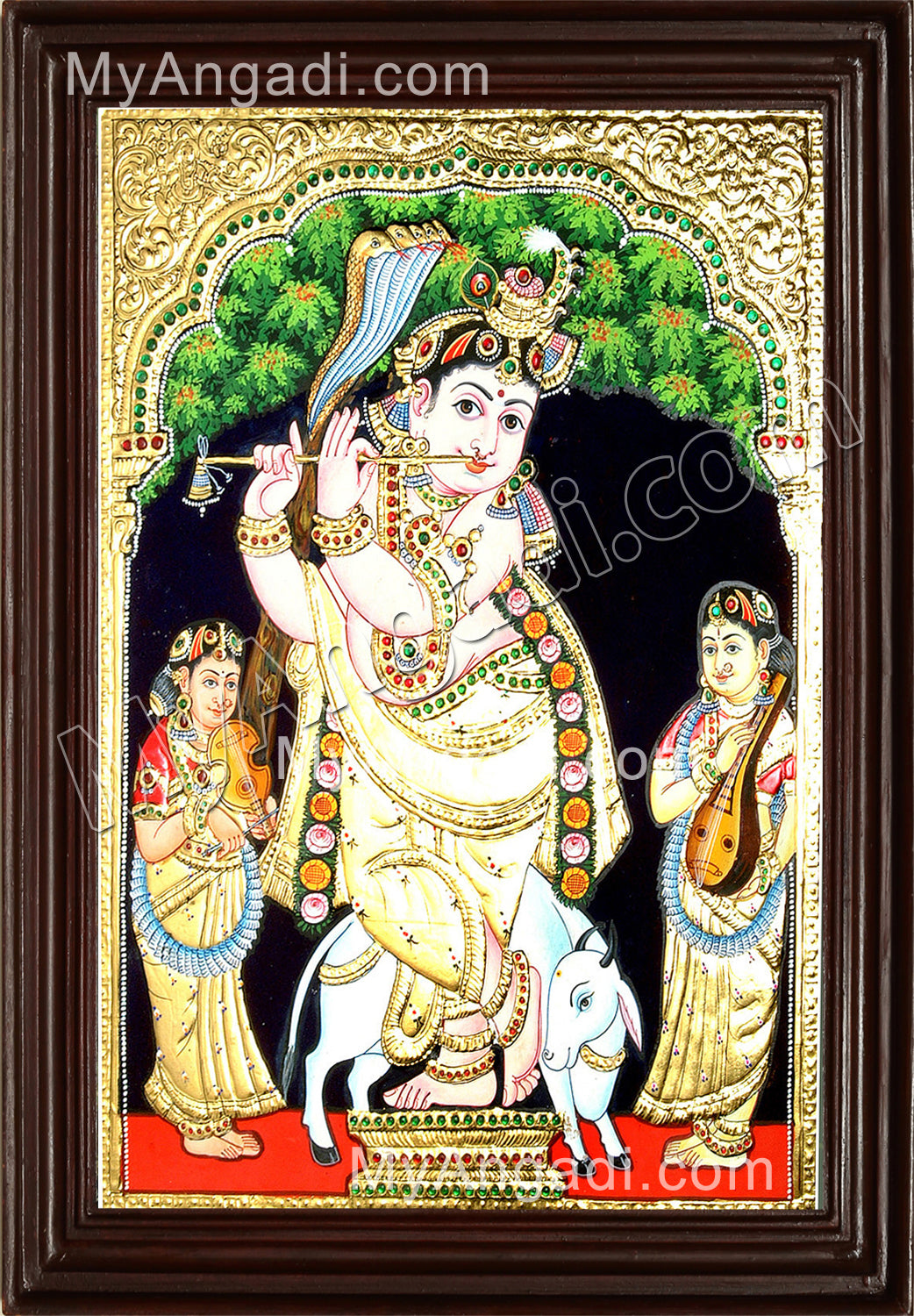 Vittobha Krishna Tanjore Painting