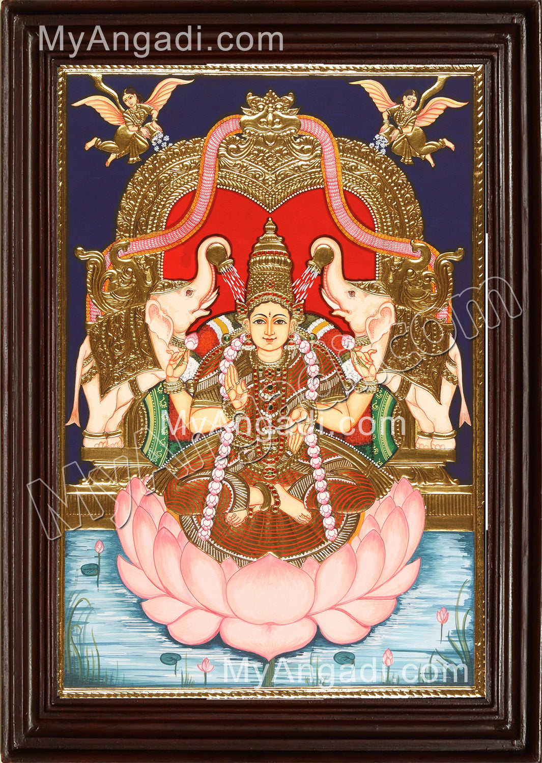 Gaja Lakshmi Tanjore Painting