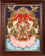 Gaja Lakshmi Tanjore Painting