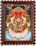 Gaja Lakshmi Tanjore Painting