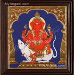 Chendura Ganesha Tanjore Painting