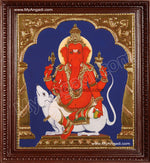 Chendura Ganesha Tanjore Painting