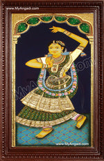 Dancing Lady Tanjore Painting