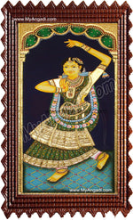 Dancing Lady Tanjore Painting