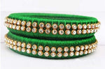 Green Silk Thread Bangle