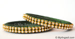 Dark Green Silk Thread Bangles