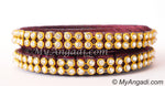 Maroon Colour Silk Thread Bangles