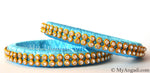 Turquoise Blue Colour Silk Thread Bangles