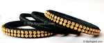 Black Colour Silk Thread Bangles