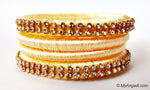 Ivory Colour Silk Thread Bangles