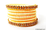Ivory Colour Silk Thread Bangles
