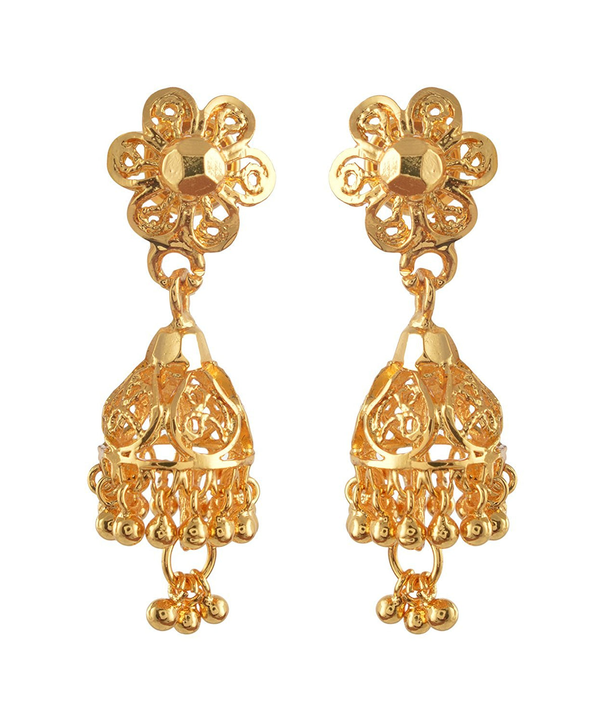 Gold Imitation Jumukka Earring