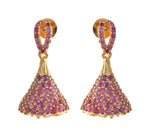 Ruby Stone Jumukka Earrings
