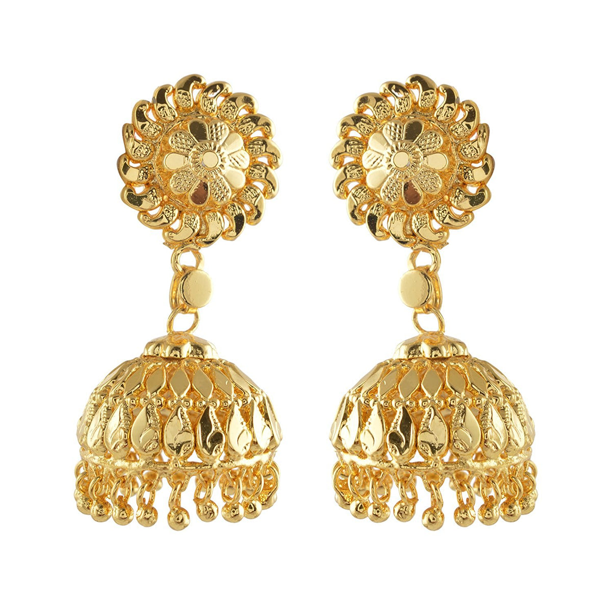 Gold Imitation Jumukka Earring